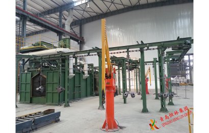 Catenary Pass-through Type Shot Blasting Cleaning Machine