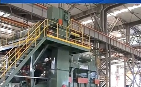 XCMG steel plate surface treatment line