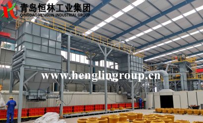 the 11th shipment of coated sand shell core  automatic molding line