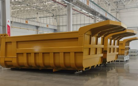 Sany Heavy Industry underground mining transport vehicle shot blasting cleaning line 