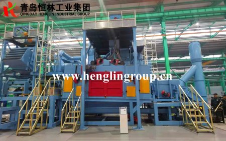 continuous pass through tumble type shotblaster